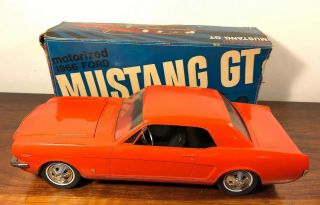 Vintage Amf Wen Mac Battery Op 1966 Ford Mustang W Box Dealer Promo 16”