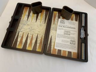 Lord Of The Rings Lotr Backgammon Set Vintage Never Been Played Wooden Box