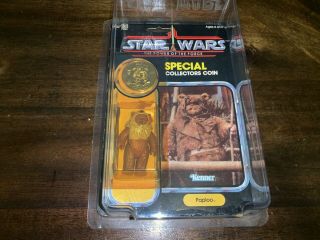 Paploo - Star Wars - Potf Power Of The Force - Moc - Vintage - Coin - Ewoks