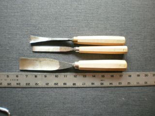 Vtg.  Wood Carving Tools Taylor Sheffield Woodworking.  1, .  5,  66 Price Wow