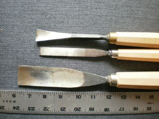vtg.  wood carving tools Taylor Sheffield woodworking.  1, .  5,  66 price wow 3