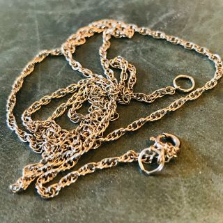 Vintage 9ct,  9k,  375 Yellow Gold Prince of Wales link chain,  necklace,  22 