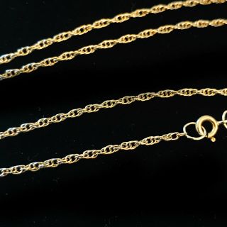 Vintage 9ct,  9k,  375 Yellow Gold Prince of Wales link chain,  necklace,  22 