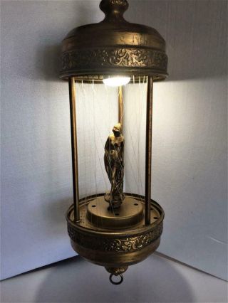 Vintage " Goddess " Swag Motion Rain Lamp Circa Late 1960 