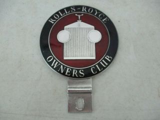 Vintage Rolls - Royce Owner Club Badge