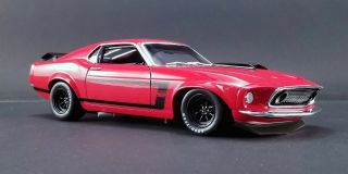 1969 Vintage Ford Mustang Boss 302 Trans Am Acme Street Version Red 1:18 Gmp