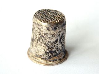 Ca.  1900 Fine Silver Sewing Thimble South Italy/france,  Collectible Sewing Access
