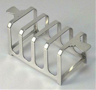 Vintage Hallmarked Sterling Silver Toast Rack – 1944 By Mappin & Webb (48g)