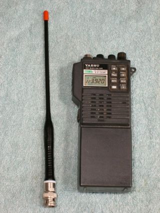 Vintage Yaesu Ft - 33r 220 Mhz Ham Radio Untested/as Is W/ High Gain 220 Antenna