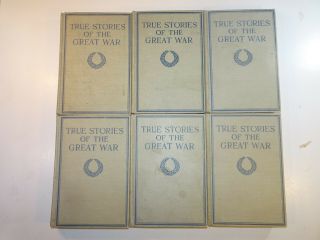 True Stories of The Great War - Six Volume Set 1917 Hardcover vintage antique 2