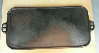 Vintage 25 " Cast Iron Griddle No 10 Camping Outdoors