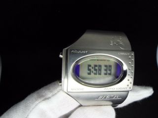 Vintage Casio Digital Watch Meza 1672 Me - 100 Databank Nos Lcd The Third Eye Echo