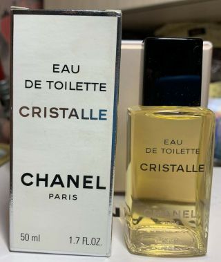 Chanel Cristalle Eau De Toilette 50 Ml 1.  7 Fl Oz Rare Vintage