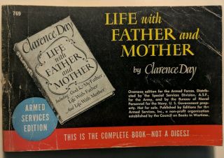 Life With Father And Mother,  By C Day,  769,  Armed Services Edition,  Wwii