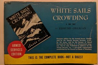 White Sails Crowding,  By E Gilligan,  886,  Armed Services Edition,  Wwii
