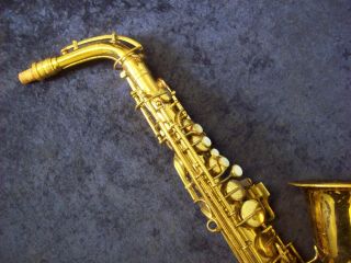 VINTAGE 1924 C.  G.  CONN LTD.  WONDER SERIES I ALTO SAXOPHONE,  CASE 6