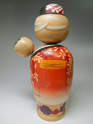 H8.  5inch 21.  5cm Vintage Mother Baby Lullaby Oshin Japanese Kokeshi Wooden Doll 4