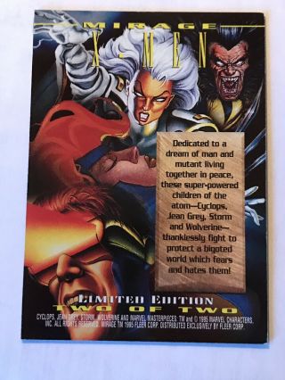 1995 Marvel Masterpieces X - Men Mirage Card Extremely Rare Nm/m