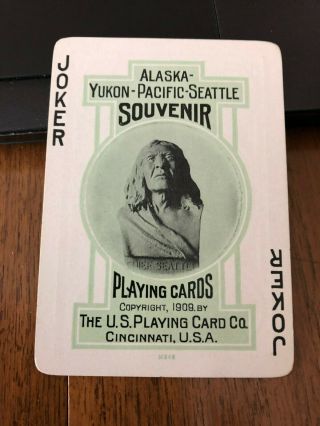Vintage Alaska - Yukon - Pacific - Seattle Souvenir 1909 U.  S.  Playing Cards.  Complete 6