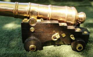 , Black Powder Cannon.  Pre Civil War Cannon.  Naval Cannon,  Brass Signal Cannon 11