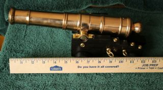 , Black Powder Cannon.  Pre Civil War Cannon.  Naval Cannon,  Brass Signal Cannon 12