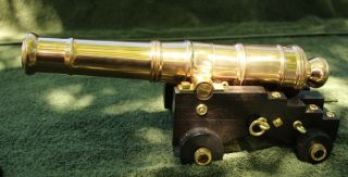 , Black Powder Cannon.  Pre Civil War Cannon.  Naval Cannon,  Brass Signal Cannon