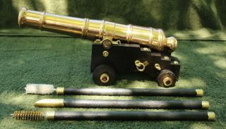 , Black Powder Cannon.  Pre Civil War Cannon.  Naval Cannon,  Brass Signal Cannon 2