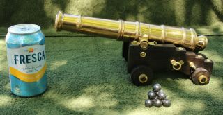 , Black Powder Cannon.  Pre Civil War Cannon.  Naval Cannon,  Brass Signal Cannon 3