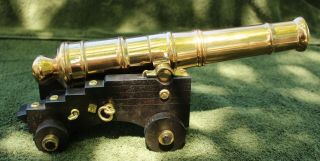 , Black Powder Cannon.  Pre Civil War Cannon.  Naval Cannon,  Brass Signal Cannon 6