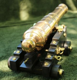 , Black Powder Cannon.  Pre Civil War Cannon.  Naval Cannon,  Brass Signal Cannon 7