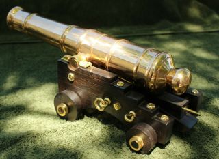 , Black Powder Cannon.  Pre Civil War Cannon.  Naval Cannon,  Brass Signal Cannon 8