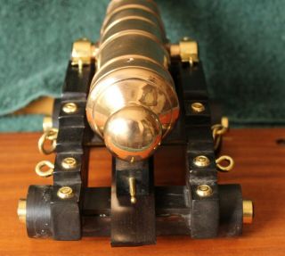 , Black Powder Cannon.  Pre Civil War Cannon.  Naval Cannon,  Brass Signal Cannon 9