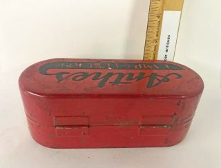 Antique Vintage 1940 ' s Car Lamp & Fuse Kit tin/metal box with 6 fuses by Anthes 5