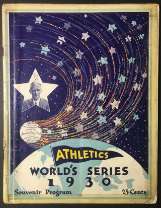 1930 World Series Program Vintage Baseball Philadelphia A 