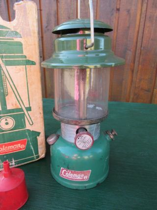 Vintage Coleman Lantern GREEN Model 335 Made in Canada 7 72 1972 w/ Globe,  Box 5