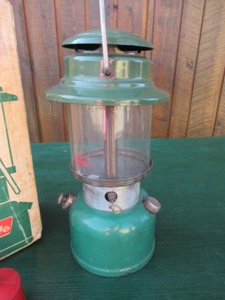 Vintage Coleman Lantern GREEN Model 335 Made in Canada 7 72 1972 w/ Globe,  Box 8