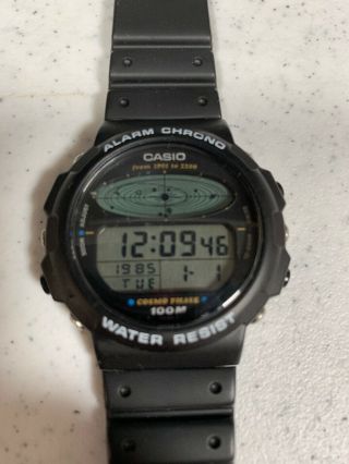 Vintage Casio Cosmo Phase Cgw - 50 830 Module Lcd Digital Planetary Watch