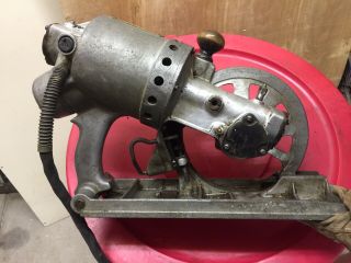 JD Wallace & Co.  No.  5 Electric Handsaw Worm Drive Operational 1929 Rare 2