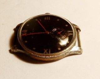 Vintage wristwatch MARVIN military style black dial swiss made 4