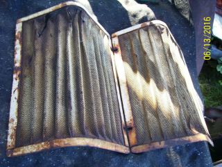 Vintage Ji Case 630 Gas Tractor - Grille Screens - 18 1/4 X 13 1/2 " - 1959