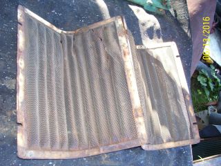 VINTAGE JI CASE 630 GAS TRACTOR - GRILLE SCREENS - 18 1/4 x 13 1/2 