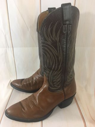 Vintage Nocona Cowboy Boots Exotic Leather Western Rockabilly Usa Men’s 9.  5 D