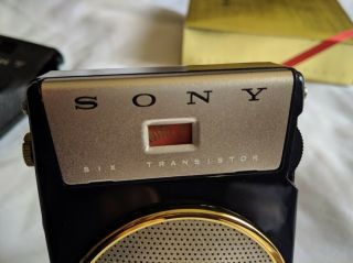 Vintage Sony TR - 610 Transistor Radio 6 Transistor Model Japan 1958 - 1960 Rare Box 4