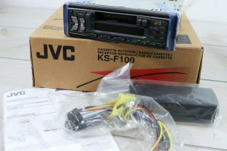 Vintage Old Stock Jvc Car Stereo Cassette Tape Player Am/fm Radio Ks - F100