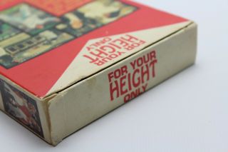 VTG FOR YOUR HEIGHT ONLY VHS (1991) WENG WENG CULT CLASSIC ESPIONAGE RARE 007 7