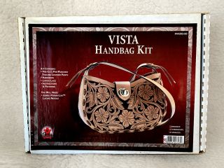 Nib Vintage Very Rare Tandy Leather Factory Vista Handbag Making Kit 44303 - 00