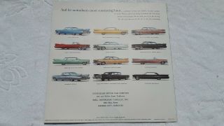 2 Rare 1959 Cadillac Brochures,  ' Prestige ' and ' Invitational '. 12