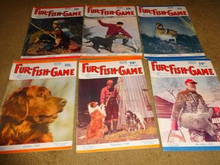 Fur Fish Game Magazines July - Dec 1945