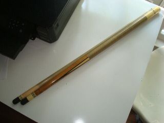 Vintage Meucci Two Point Pool Cue Rare Two Piece Stick