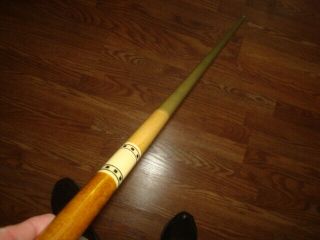 Vintage Meucci Two Point Pool Cue Rare Two Piece Stick 3